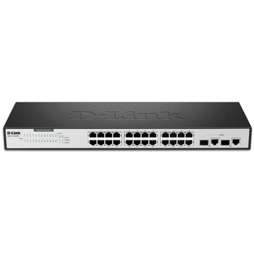 سوئیچ 24 پورت به همراه 2 پورت Combo دی لینک مدل DES-1026G